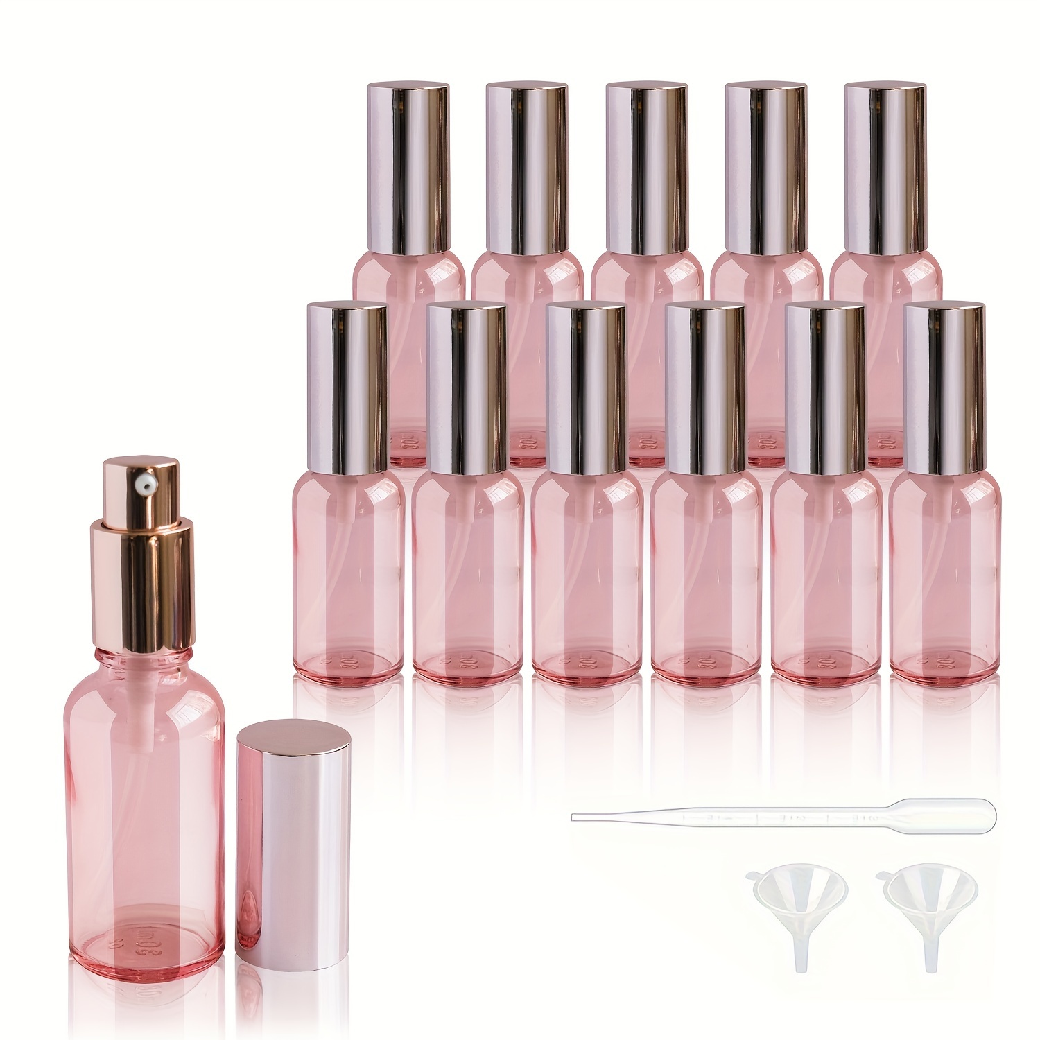 Misting Bottle Fine - 1 шт., 10-100 мл, розовые распылители,