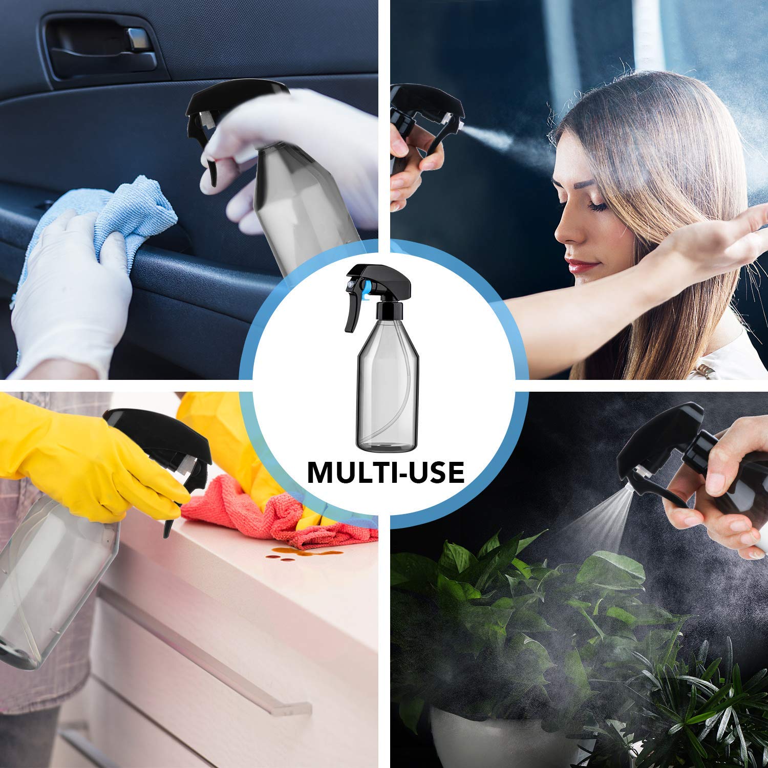 3 упаковки распылителей, пласт – обзор и цена Misting Bottle Fine